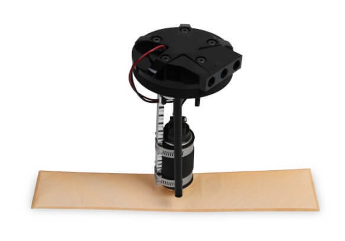 HLY12-136 255 LPH Retrofit Return-Style Fuel Pump Assembly, Black Anodized