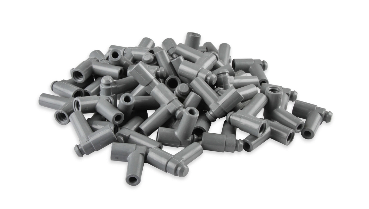 MSD Ignition MSD34554 90 Deg Design Distributor Boot Kit for GM HEI Ignition Systems, Gray - Pack of 50