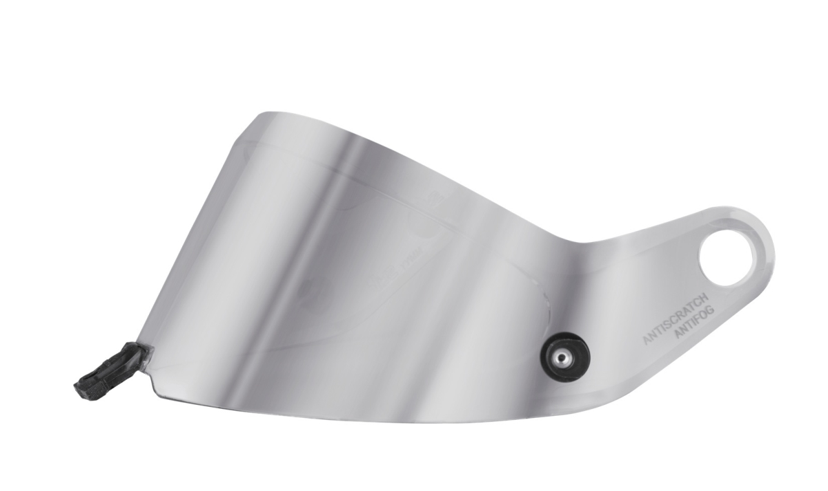 STIYA0908 3 mm Thick Silver Medium  ST6 Anti-Fog Helmet Shield