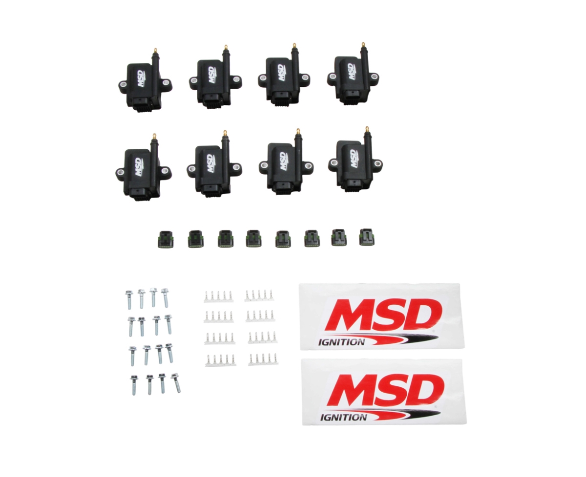 MSD Ignition MSD82893-8 Smart Ignition Coils - Black - Pack of 8
