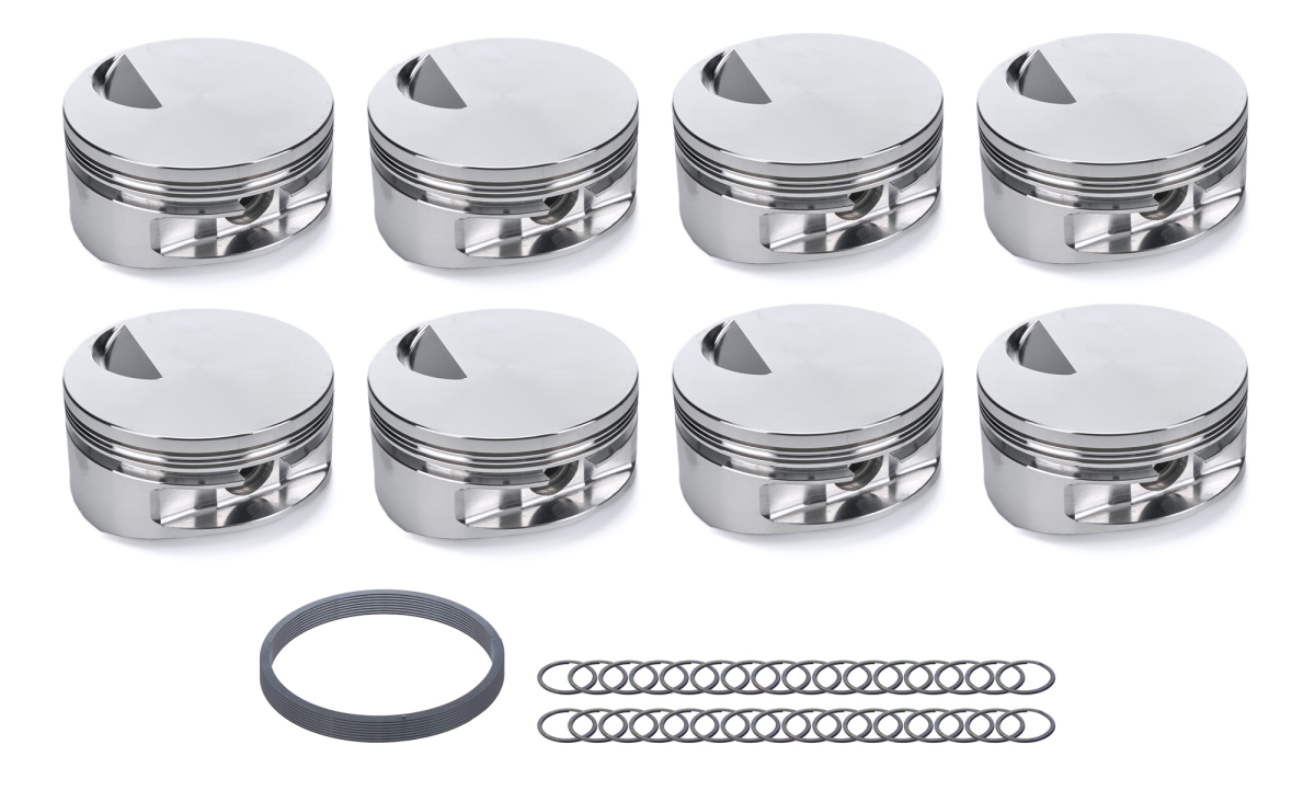 JEP281959 3cc Dish Piston Set for Big Block Chevy Tall Deck Engines & 4.60 in. Bore