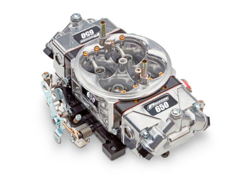 PFM67199-CT 650 CFM Black Anodized & Tumble Polished Mechanical Secondary Gasoline Circle Track Carburetor