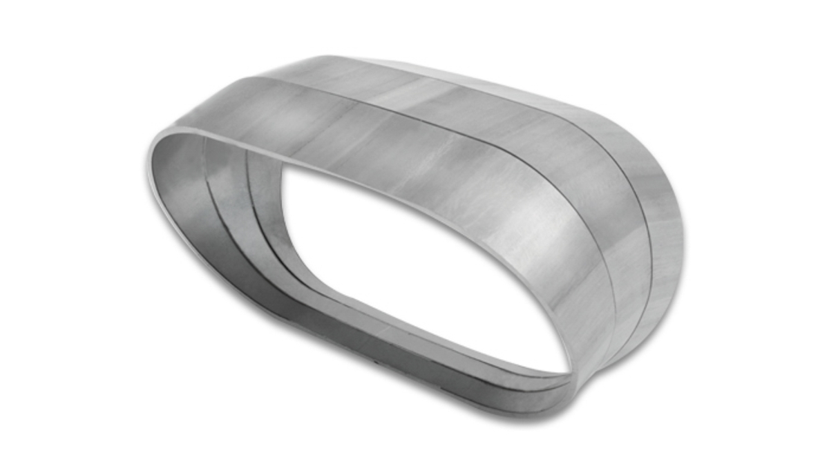 VIB13581 45 Deg Vertical Plane Oval Sections Exhaust Pie Cut Kit, Natural