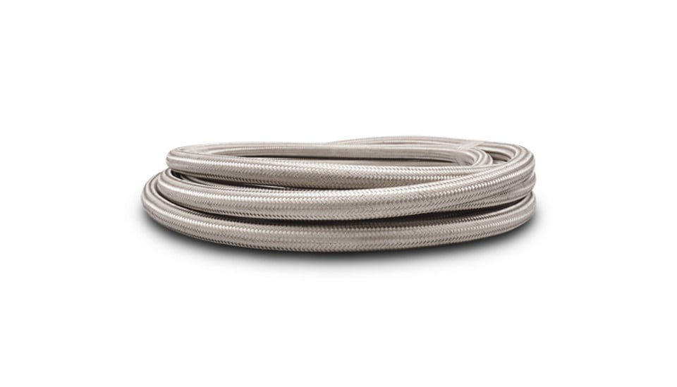 VIB11948 8AN x 50 ft. Roll Stainless Braided Flex Hose - Natural