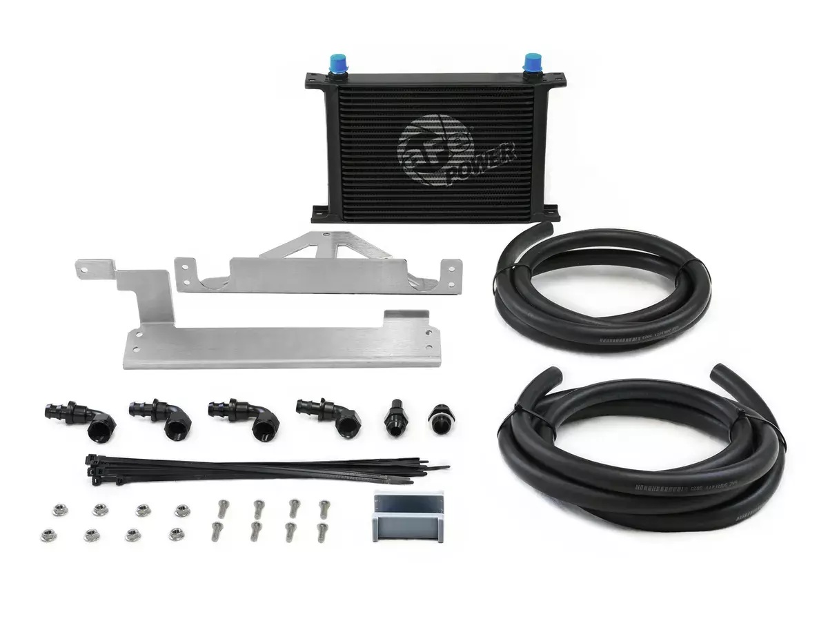 aFe Power AFE46-80008 Transmission Cooler Kit for 2015-2020 Ford Full-Size Truck - Black Paint
