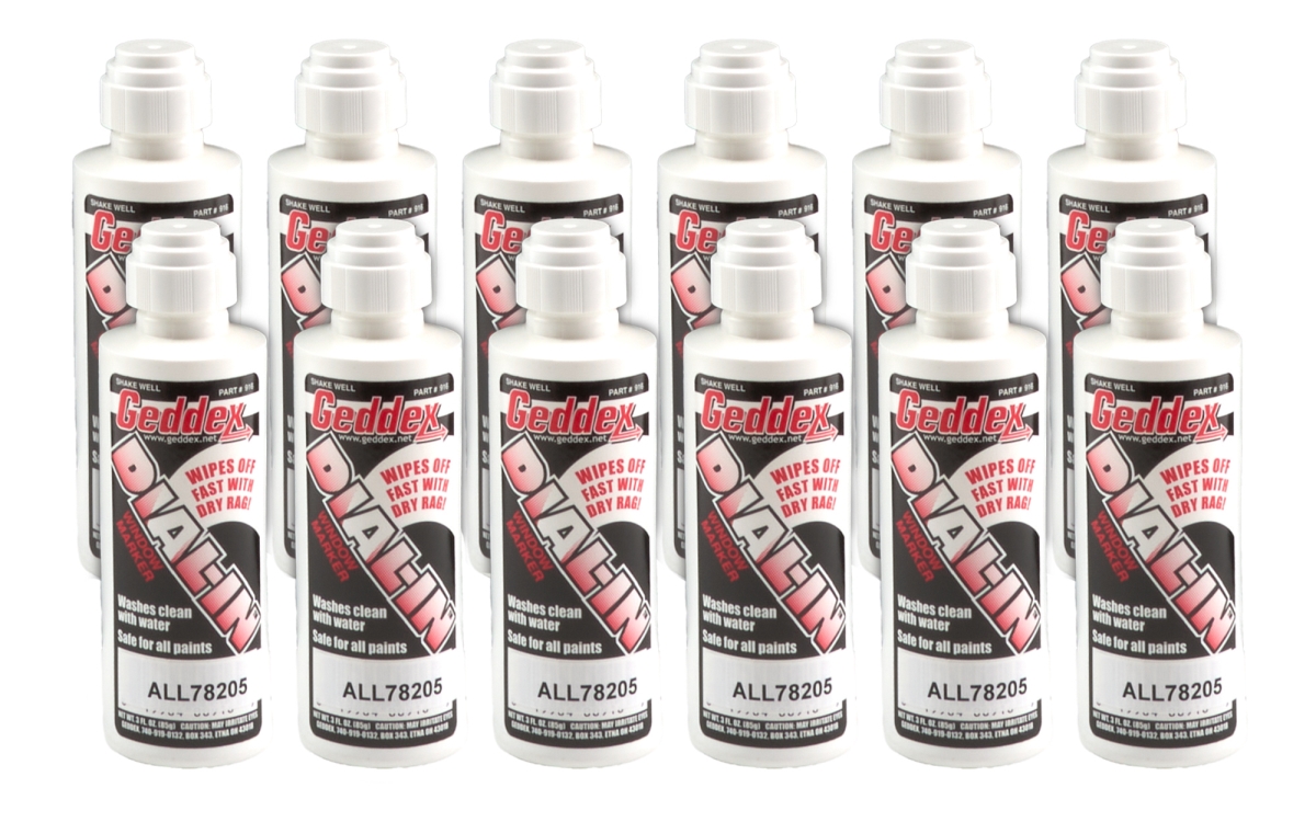 ALL78205-12 3 oz Dial-in Window Marker - White - Pack of 12