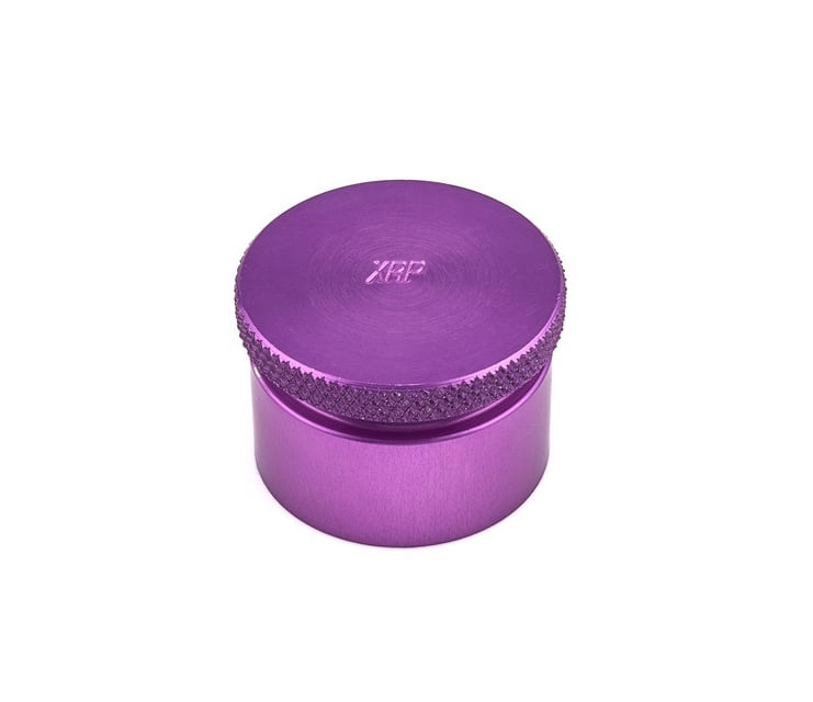 XRP992920HC 20AN Aluminum Construction Clamshell Cap, Purple Anodized