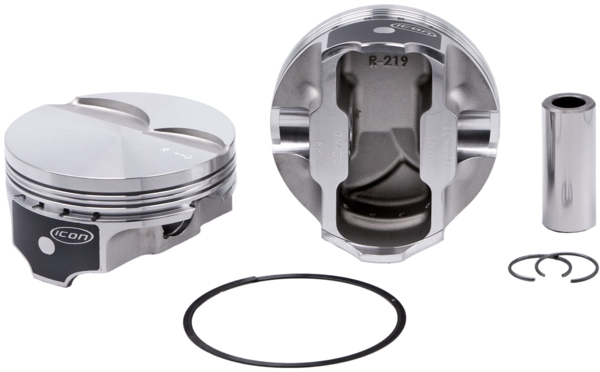 ICNIC9991C.005 4.005 in. Bore Flat Top Forged Piston Set for GM LS 6.0L-6.2L - Set of 8