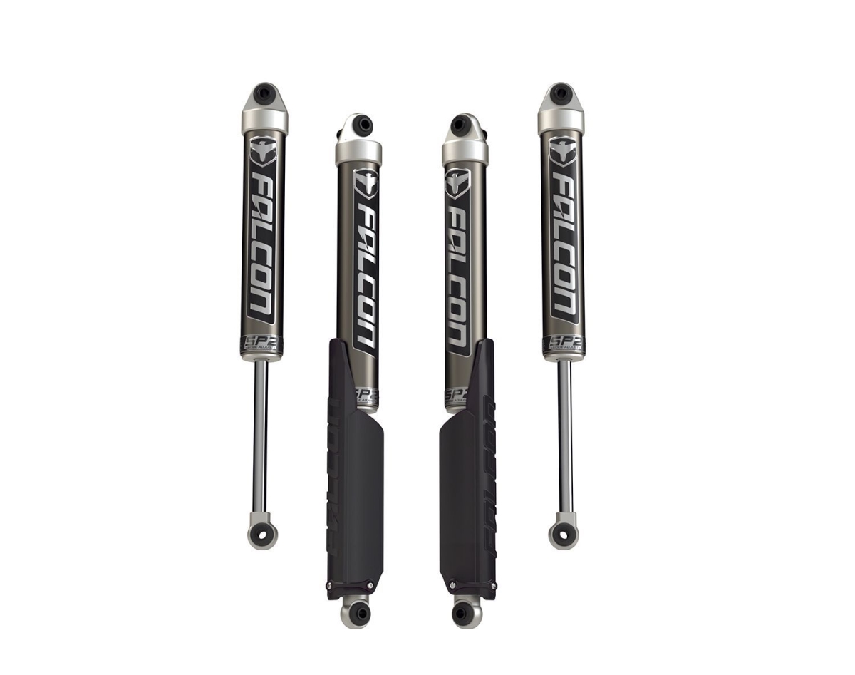 TEF11-02-21-400-200 Falcon SP2 2.1 Monotube Shock for 2007-2025 Jeep Wrangler JL - Clear Anodized