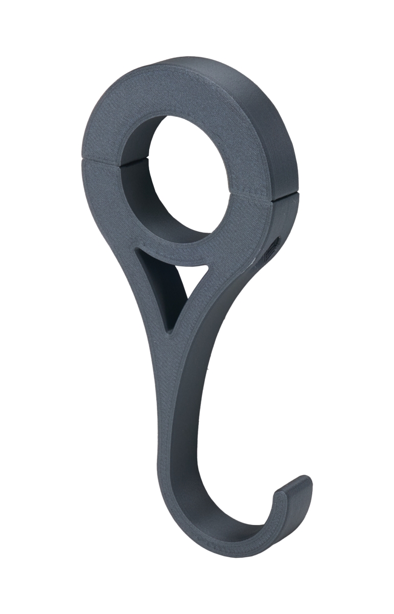 ALL10355 1.75 in. Steering Wheel Hook - Black Anodized