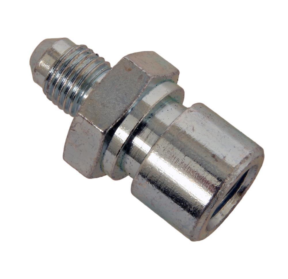 FRG650205 Bubble Flare Adapter Fitting - 3AN x 10 mm x 1.0 Thread, Zinc Oxide