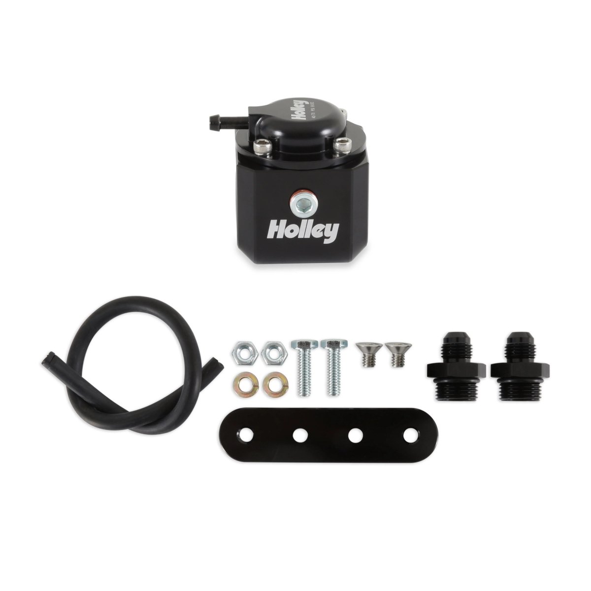 HLY12-1006 Inline 6 AN ORB 40-70 PSI Fuel Pulse Damper - Black Anodized