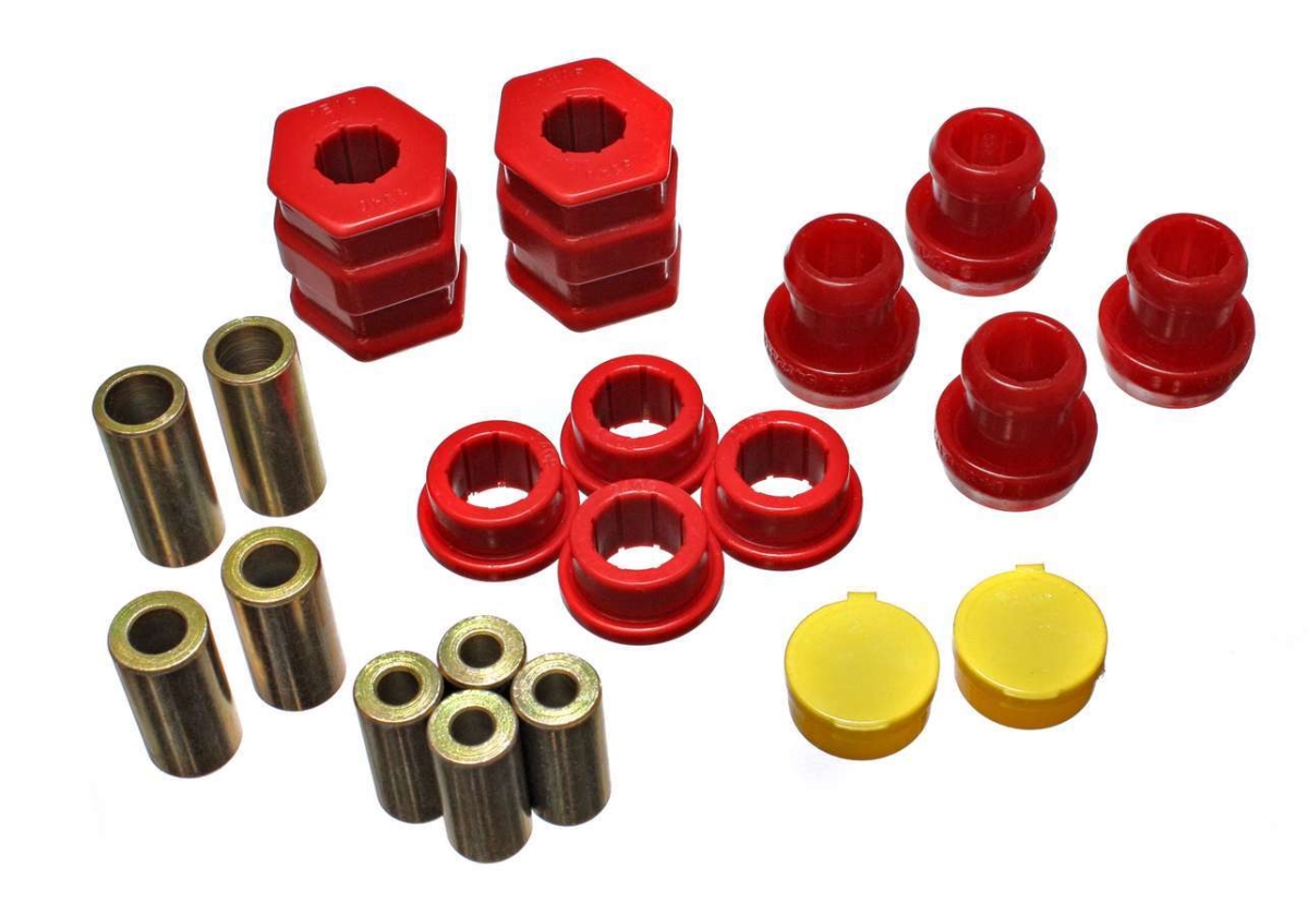 ENE16-3114R Front Control Arm Bushing Set for 1996-2000 Honda Civic, Red
