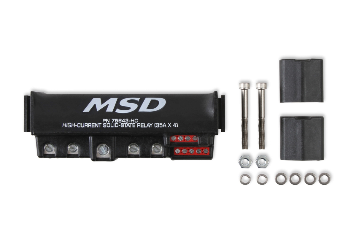 MSD Ignition MSD75643-HC 35A High-Current Solid State Relay, Black - Pack of 4