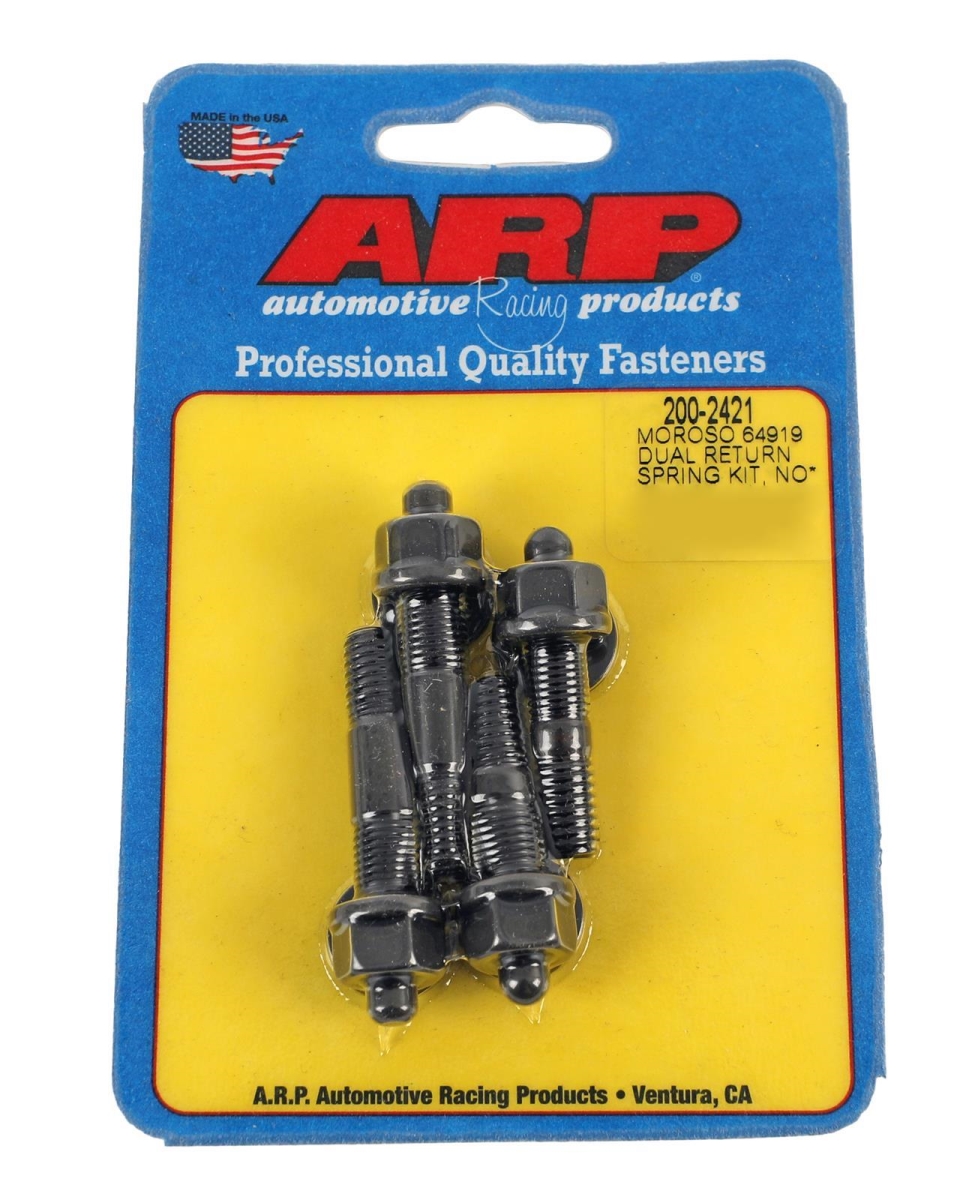 200-2421 Carburetor Stud Kit for 1 in. Spacer Applications, Black Oxide - Set of 4