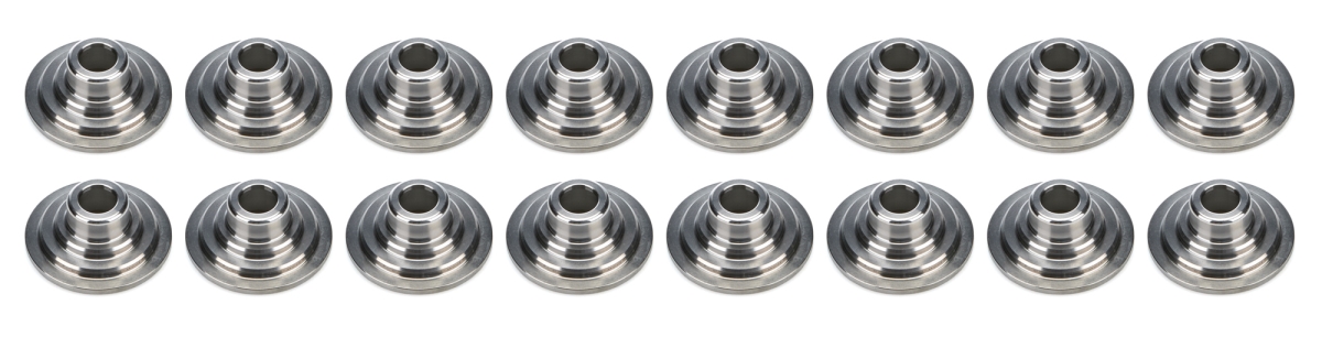 PACPAC-R522-16 1.48 in. Titanium Valve Spring Retainers - 10 Deg - Set of 16