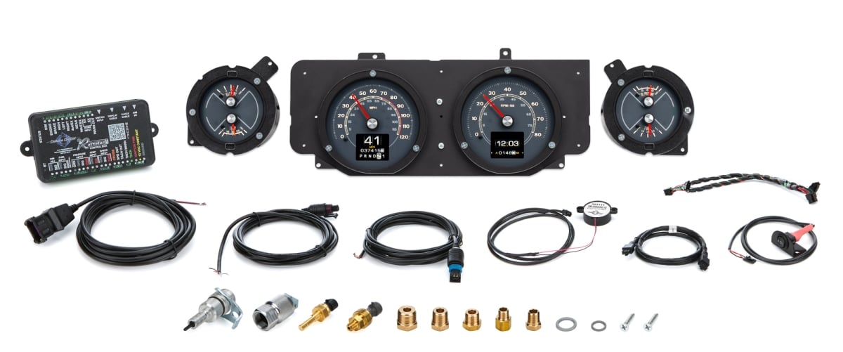 DDGRTX-69F-MUS-X RTX Instrument System for 1969-1970 Ford Mustang - Black Face