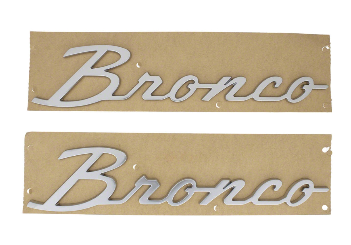 FRDM1447-BSS Script Emblem Kit for 2021-2026  Bronco, Silver