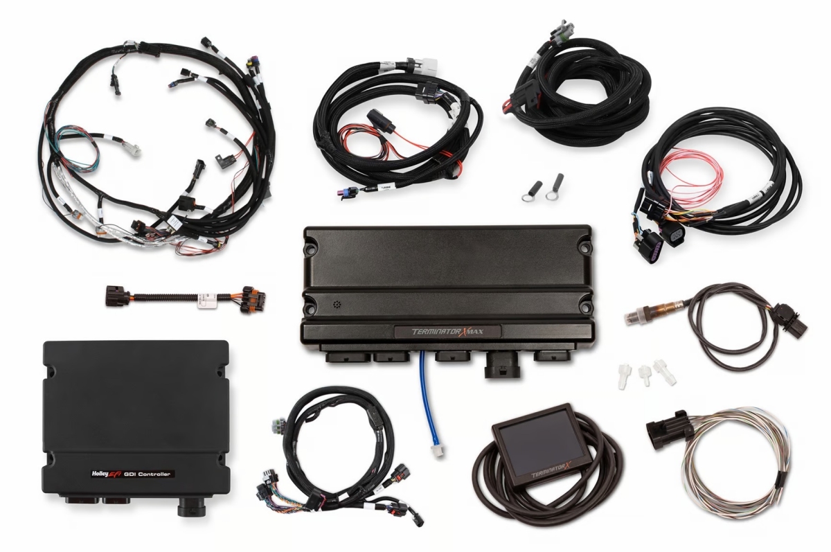 HLY550-1631 3.5 in. Terminator X Max EFI System for GM LT GDI Late Model Engines, Drive-By-Wire Throttle Body