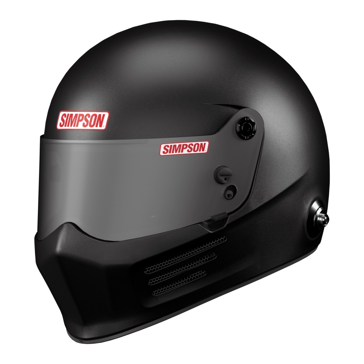 SIM9200048 Bandit Full Face Snell SA2025 Head & Neck Support Ready, Matte Black - Extra Large