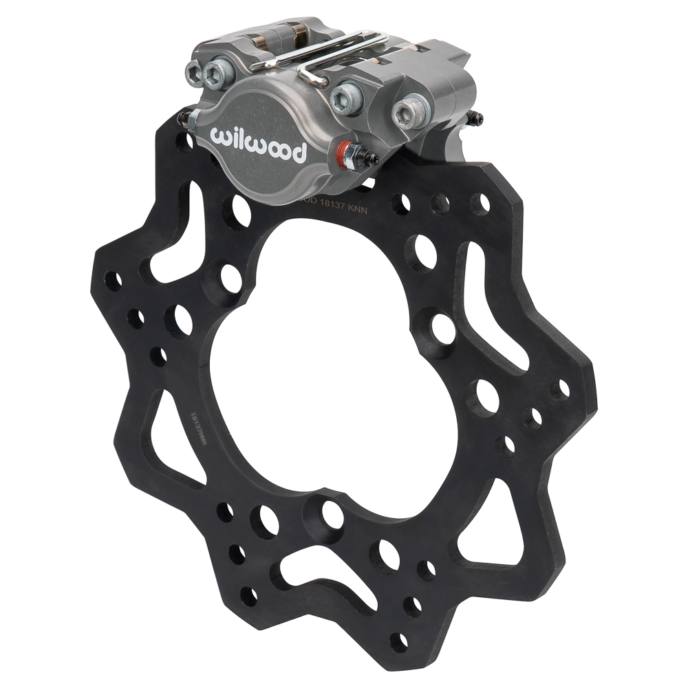 WIL140-18222 Front Left Brake Caliper Dirt Kit - Steel Construction, 10.2 in. Rotor, Gray Anodized