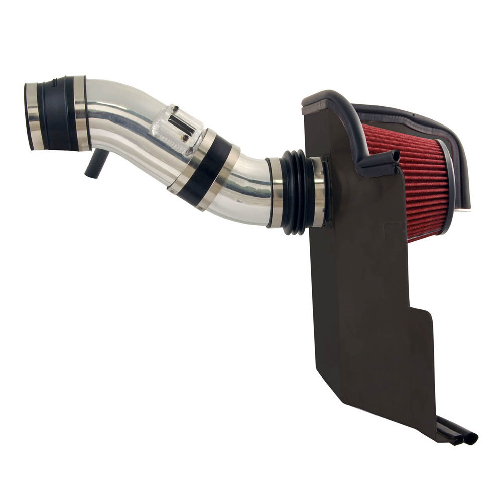 SPE9929 Aluminum Air Induction System - Reusable Oiled Filter for 2011-2014 Ford Mustang, Polished