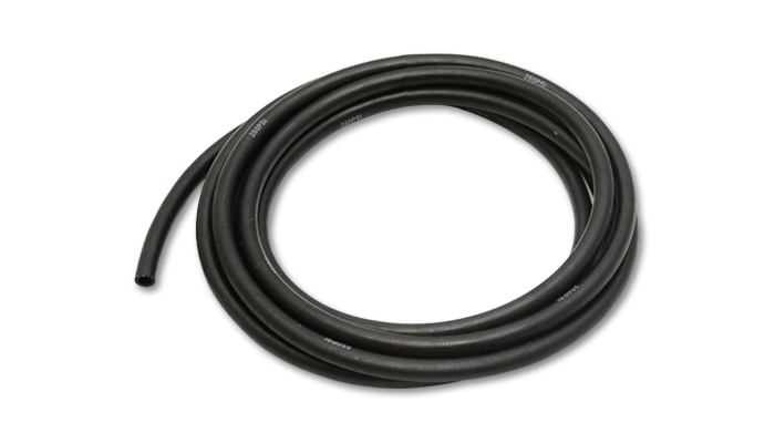 VIB16358 8AN x 50 ft. Roll Push-on Rubber Flex Hose - Black