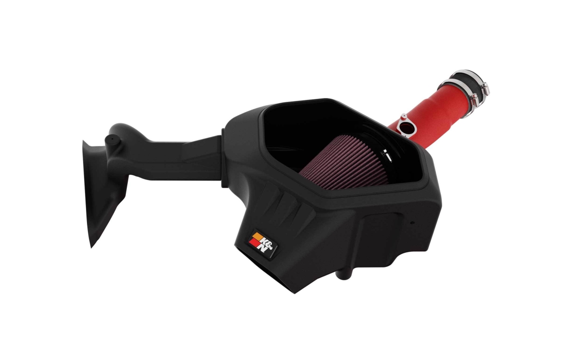K&N Engineering KNE69-8625TWR 69 Series Typhoon Air Induction System, Reusable Oiled Air Filter for 2023-2025 Toyota Corolla, Red Powder Coat