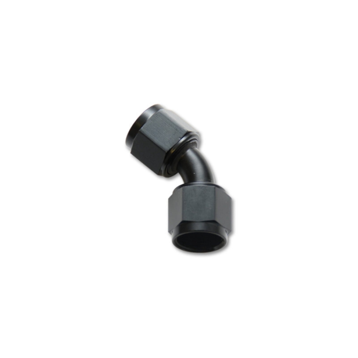 VIB10716 16AN 45 Deg Female Union Adapter - Black Anodized
