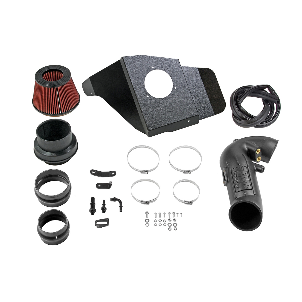 FLO615187 Cold Air Intake System for 2018-2023 Ford Mustang GT, 5.0L Engine, Black