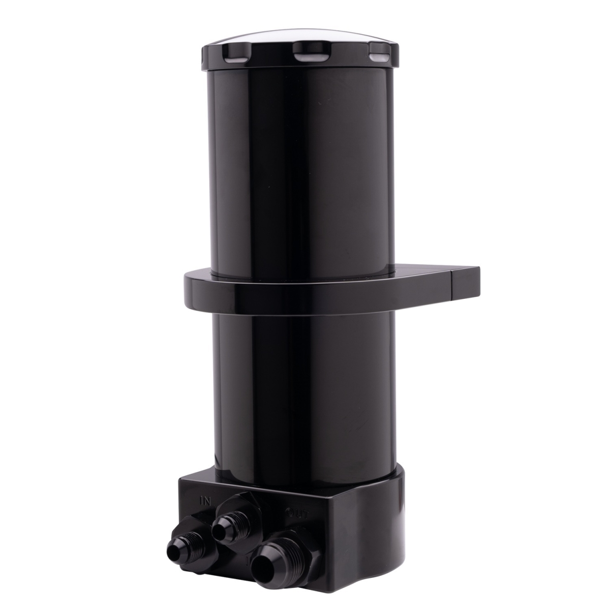 BSPBLK77810 Hydroboost Power Steering Reservoir with Bracket - Black Anodized