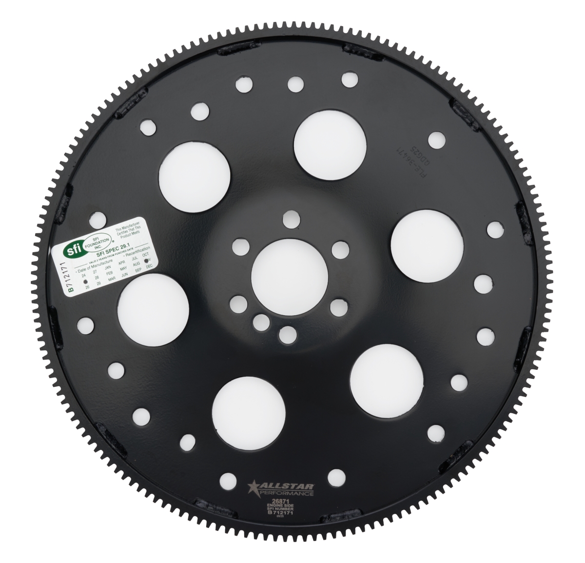ALL26871 168 Tooth SFI GM LS Dished with Holes Flexplate for GM LS-Series