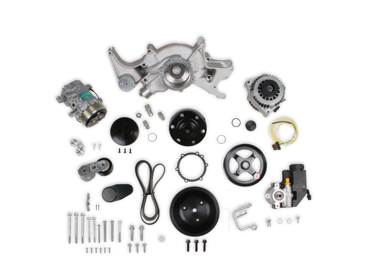 HLY20-242 MID-MT Accessory Drive System for Big Block Chevrolet Engines, Natural