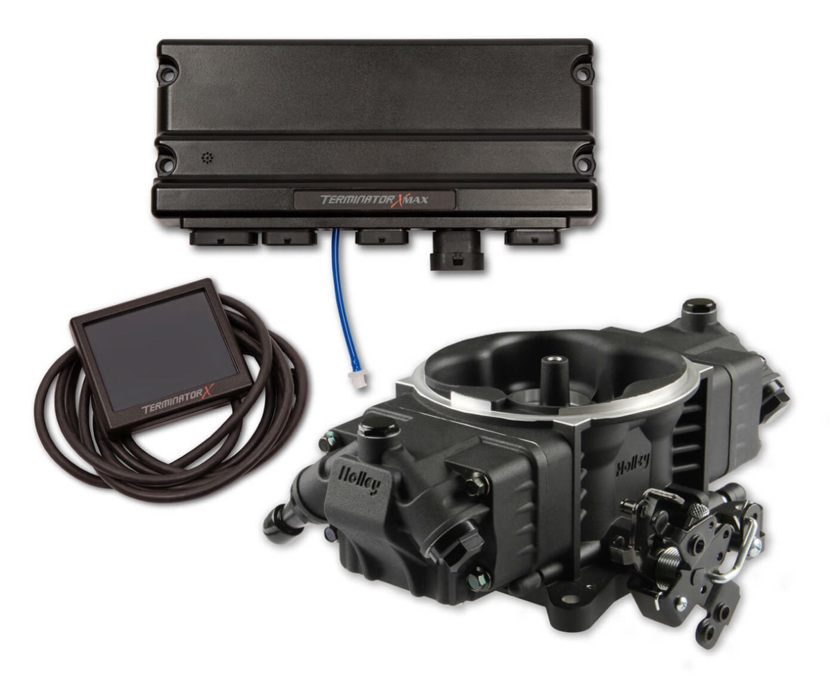 HLY550-1012 Terminator X Max Stealth 4150 EFI Kit, Includes Transmission Controller, Black Anodized