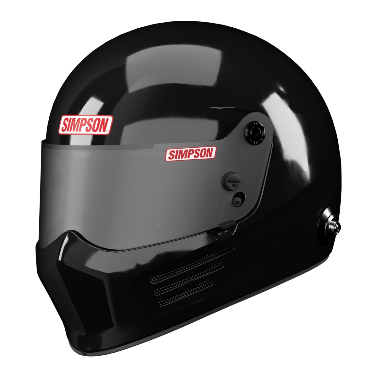 SIM9200032 Bandit Full Face Snell SA2025 Head & Neck Support Ready Helmet, Black - Large