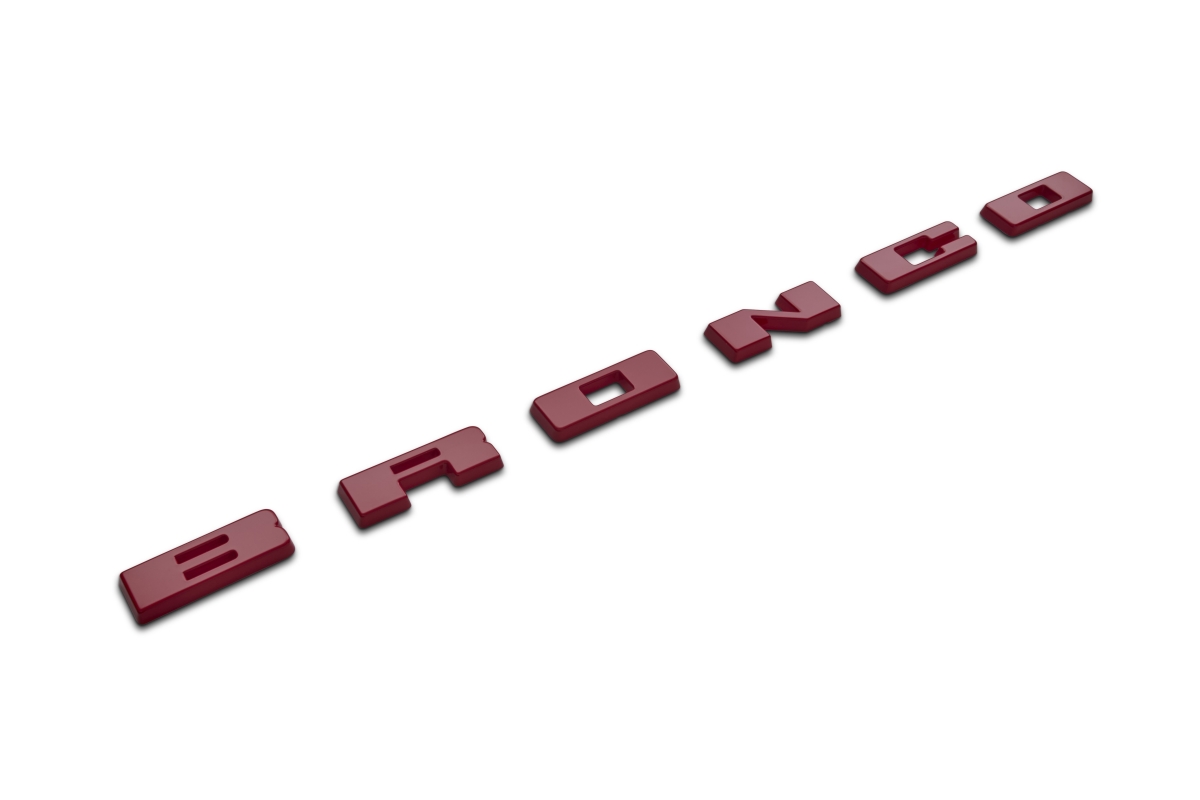 FRDM1447-BRD Bronco Grille Letter Kit for 2021-2026  Bronco, Red