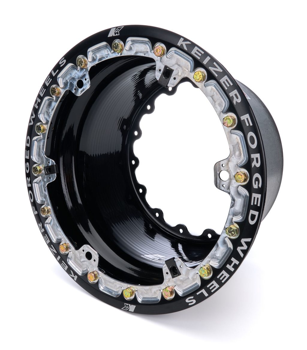 KAWW159FBLB 15 x 9 in. Wide 5 Forge Beadlock Half Outer Wheel, Black