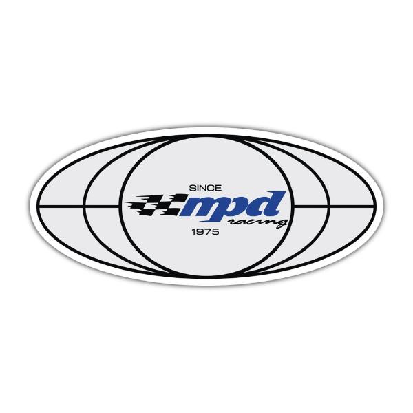 MPD021 5.06 x 2.27 in. Logo Sticker Racing Decal