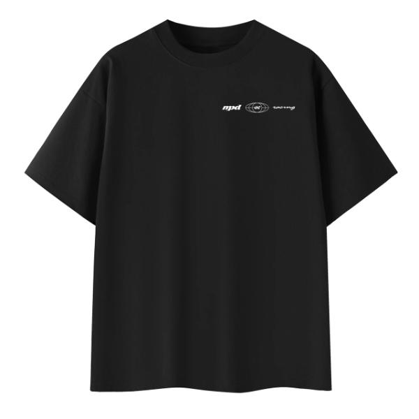 MPD90120M Sprint Car Back Graphic T-Shirt, Black - Medium