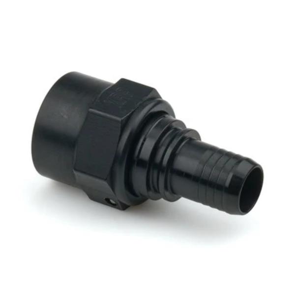 XRPRC220008TDBB 8AN Straight Race Crimp Hose End, Black