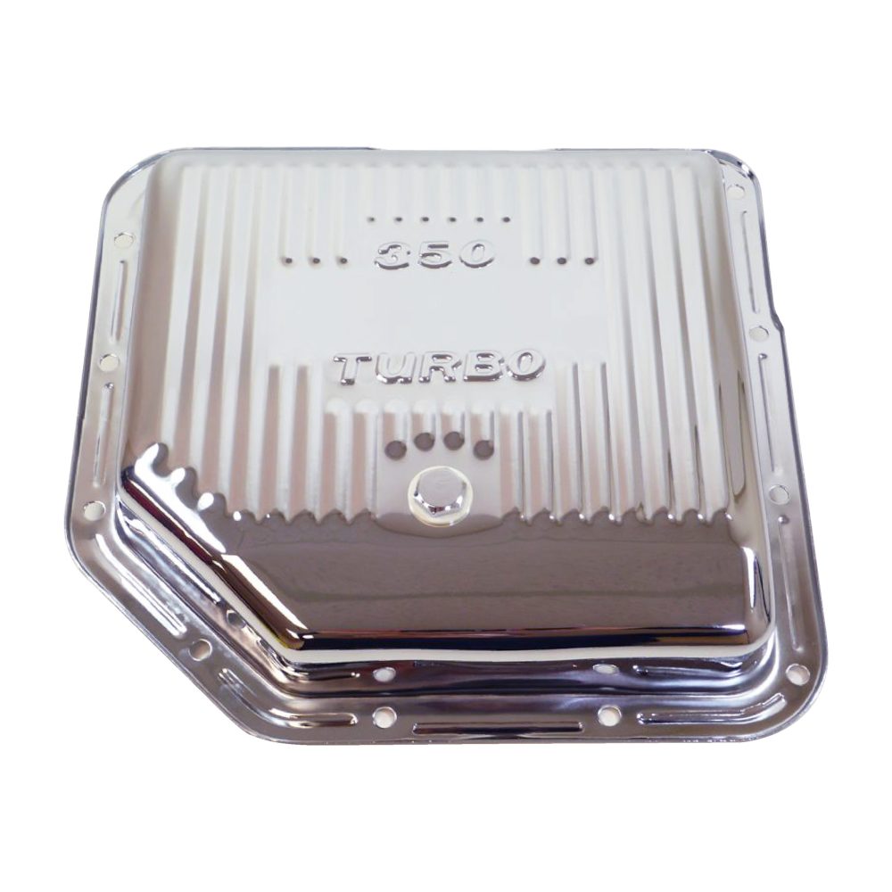RPCR9122BK Black Steel Finned TH350 Transmission Pan