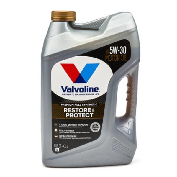 VAL904566-C 5 qt. Amber Restore & Protect 5W30 Motor Oil Bottle
