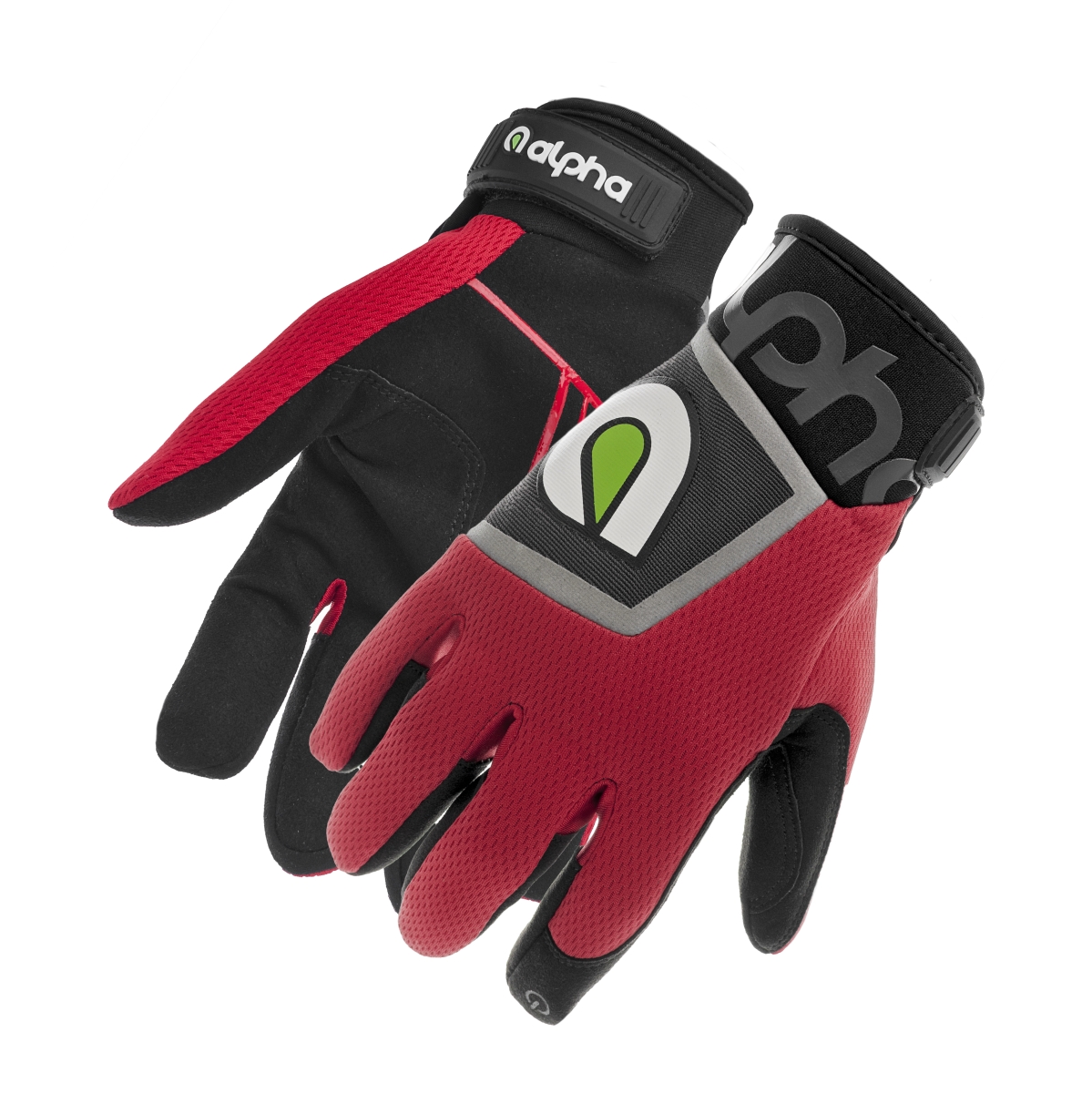 Picture of Alpha Gloves AG02-02-L Standard Mechanic Glove&#44; Red - Large
