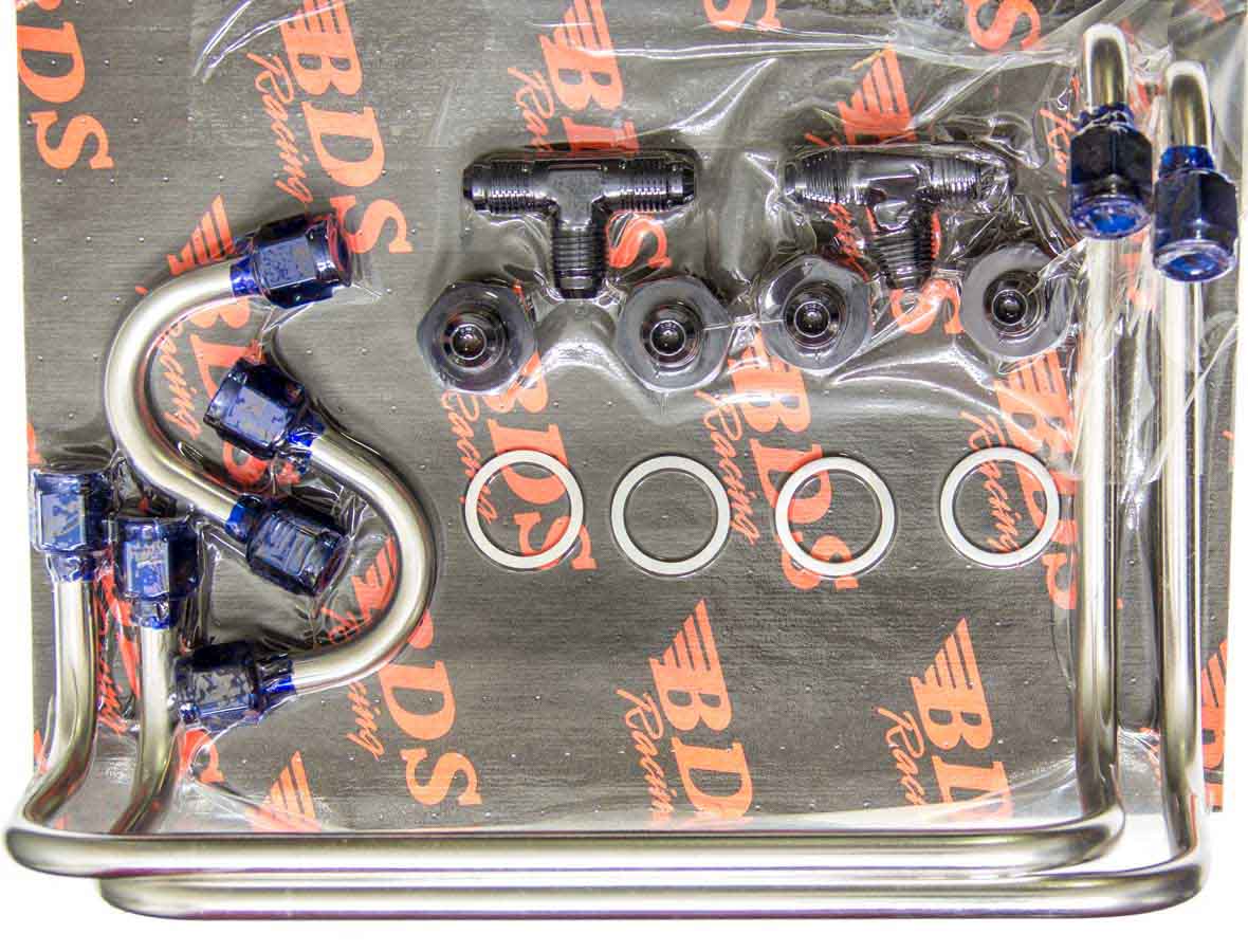 PL-9712 Dual Carb Fuel Line Kit Double Pump - Side Mount