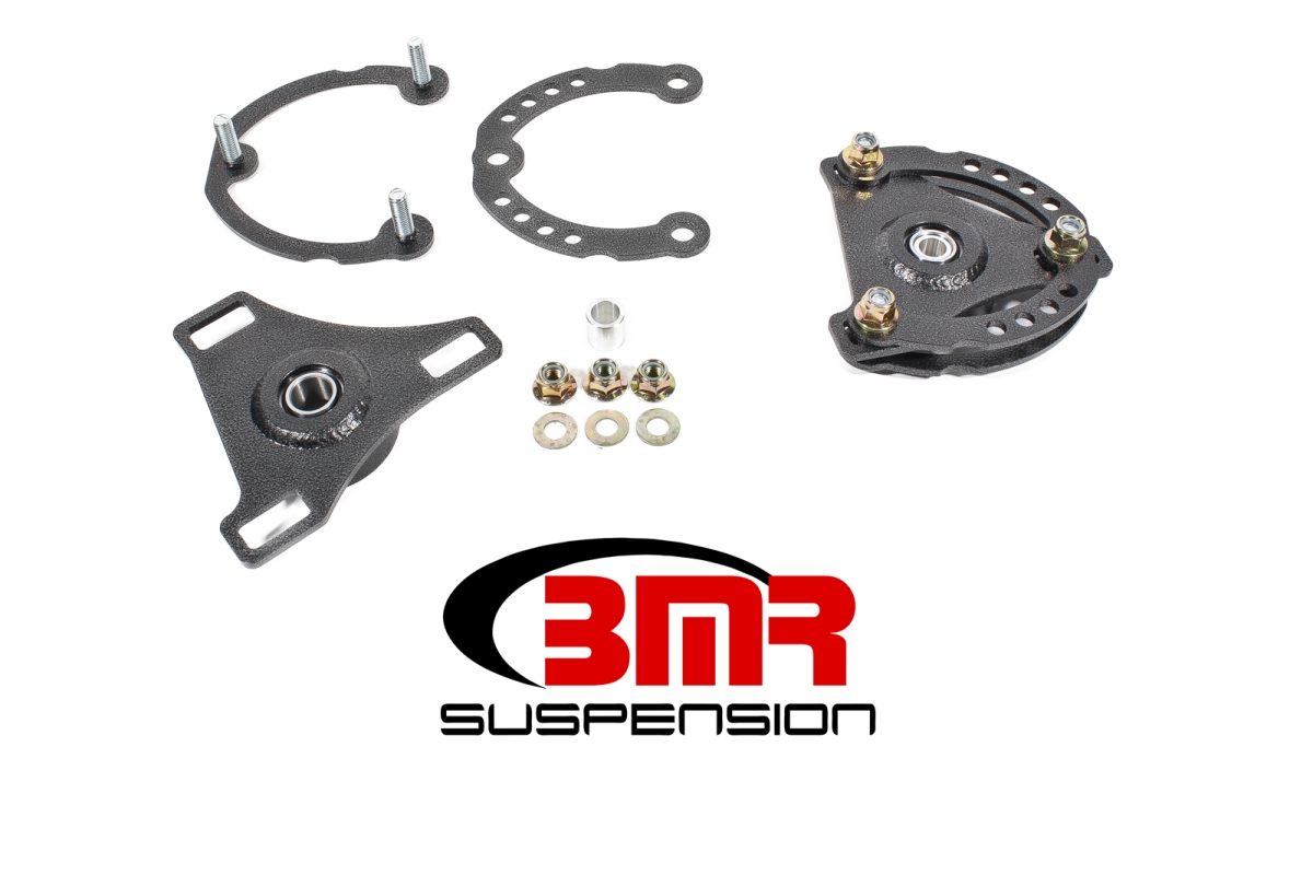 CP001H Caster Camber Plates for 2015 - 2018 Ford Mustang, Black