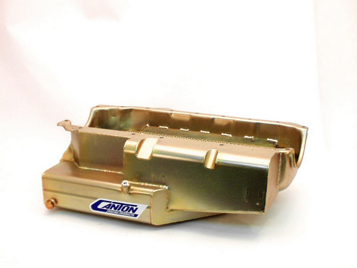 11-196 SBC Open Chassis Circle Track Pro Oil Pan - Shallow