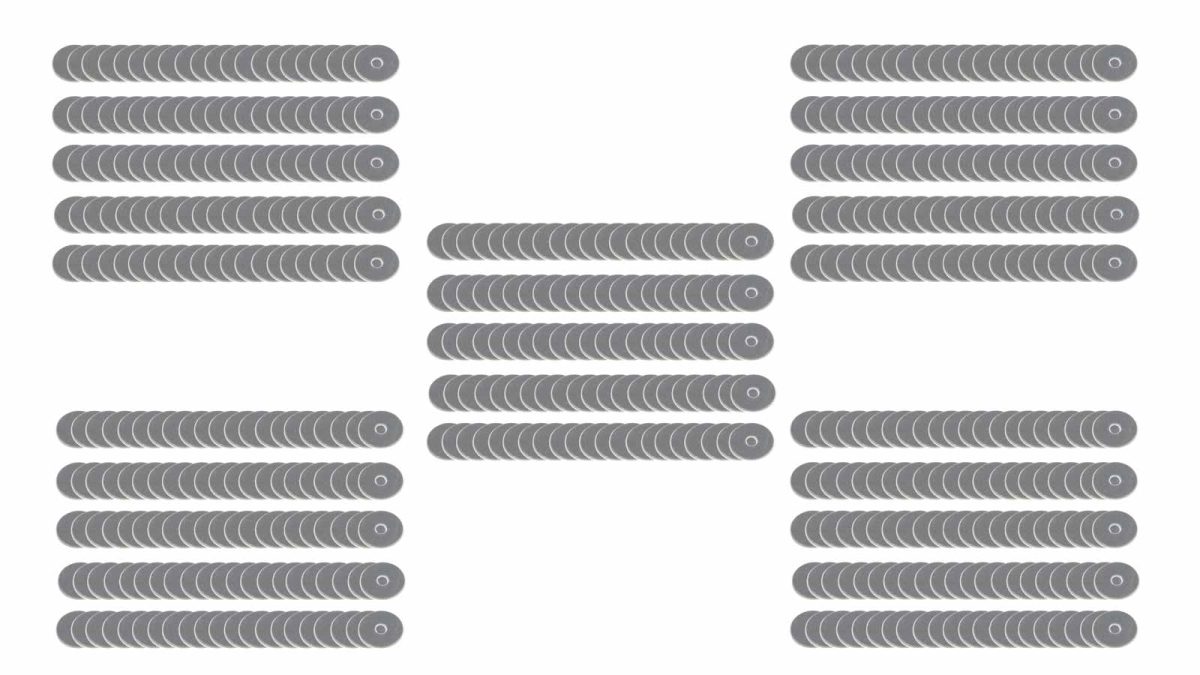 818-500AL 0.18 in. Large Aluminum Back-Up Washers