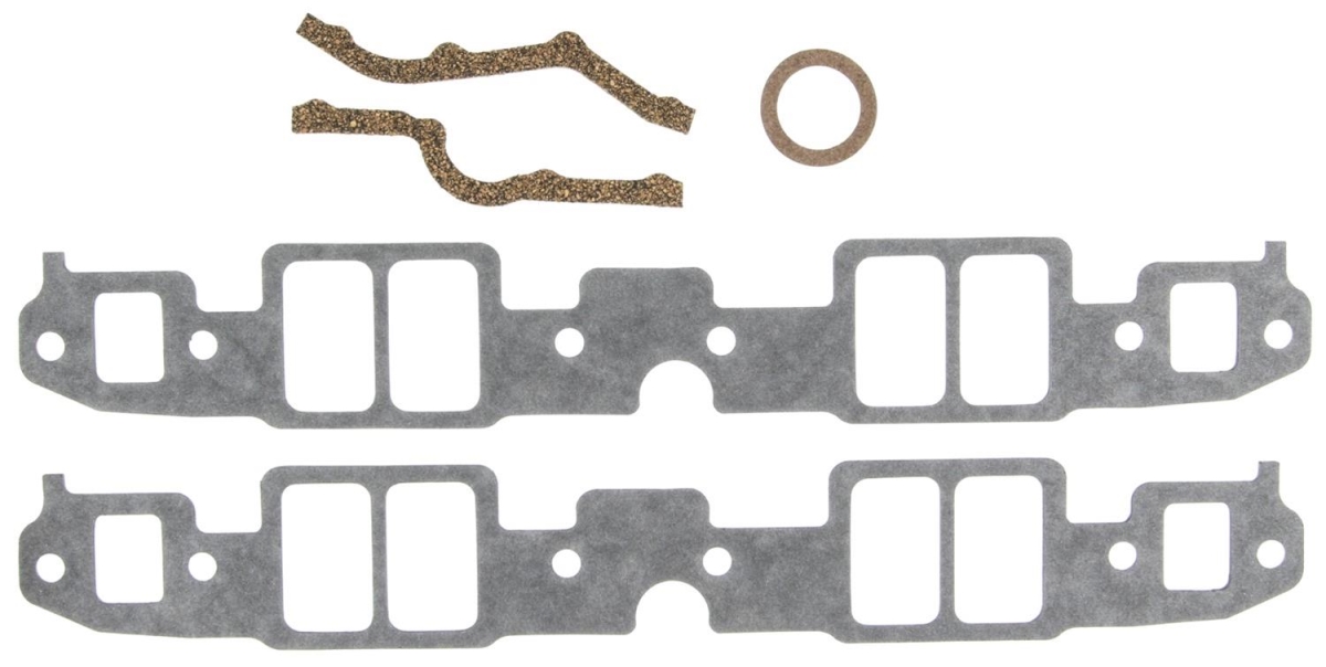 MS20018 Rectangle Port Intake Gasket Set for Small Block Chevy - 1.25 x 2.20 x 0.12 in.