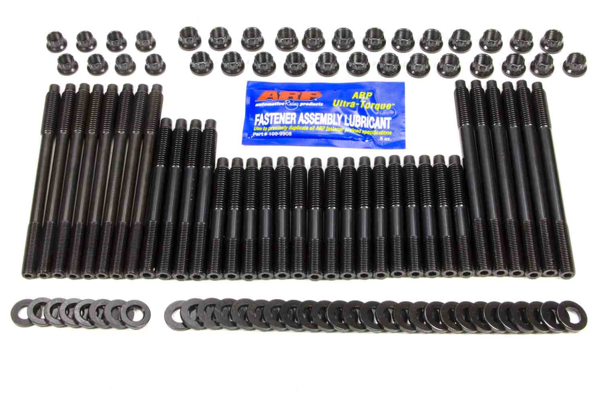 134-4306 Pro Series Black Oxide 12-Point Head Stud Kit for Small Block Chevy