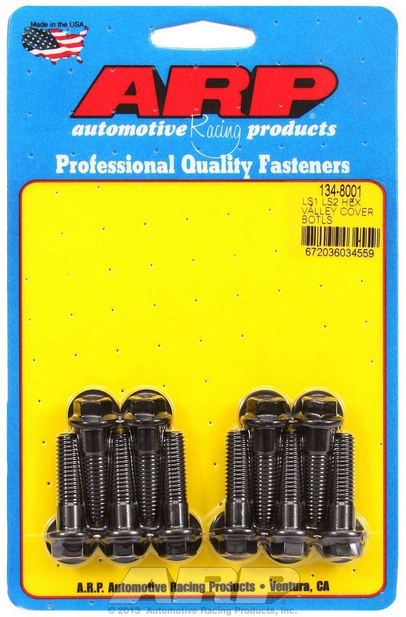 134-8001 6-Point Valley Cover Bolt Kit for Small Block Chevrolet LS1 & LS2